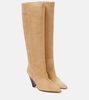 Lakita suede knee-high boots