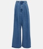 High-rise wide-leg jeans