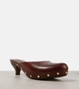 Judith studded leather clogs