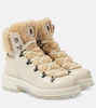 Swansea shearling-trimmed leather boots