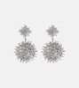 Fireworks 18kt white gold drop earrings with diamonds