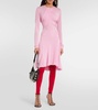 Rosemagd asymmetric jersey midi dress