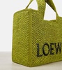 Paula's Ibiza Font Small raffia tote bag