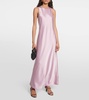 Satin maxi dress