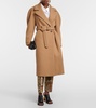 Double-breasted wool coat 