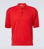 Tiago cotton and cashmere polo shirt