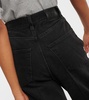 Mid-rise tapered jeans