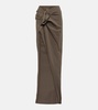 DRKSHDW gathered cotton maxi skirt