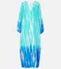 Ombré silk maxi dress