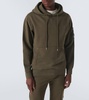 Lens cotton fleece hoodie