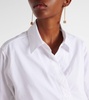 Belted cotton shirt