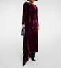 Jody velvet maxi dress