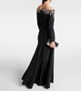 Rosabel off-shoulder beaded gown