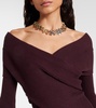 Virginie cropped off-shoulder sweater