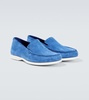 Monaco suede loafers