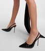 Lidia patent leather slingback pumps