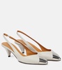 Elina leather slingback pumps