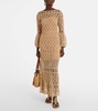 Bianca cotton crochet maxi dress