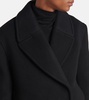 Cropped wool-blend peacoat