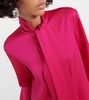 Satin crepe blouse