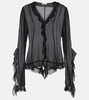 Toulise ruffled chiffon blouse