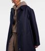 Yudaki wool, cotton, and cashmere coat