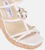 JC 110 leather wedge sandals