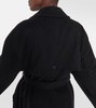 Double-breasted wool coat