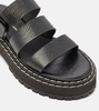 Lug leather sandals