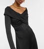 Lucien jersey off-shoulder jumpsuit