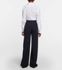 Delton high-rise virgin wool pants