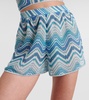 Highrise Lamé Shorts