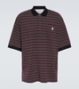 Striped cotton polo shirt