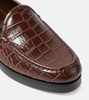 Dinelio croc-effect leather loafers