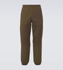 Wool-blend technical sweatpants