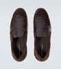 Nadores croc-effect leather sneakers 