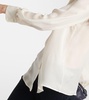 Carina tie-neck silk blouse