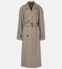 Foster herringbone virgin wool coat