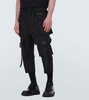 Cotton-blend gabardine cargo pants