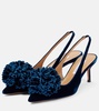 Couturier 65 velvet slingback pumps