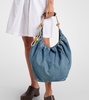 Squeeze Medium denim shoulder bag