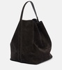 Suede tote bag