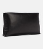 Calypso leather long zipped pouch