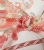 Printed cotton and silk scarf