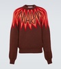 Logo wool jacquard sweater