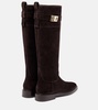 Hug suede knee-high boots