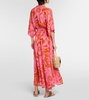 Adha floral wrap dress