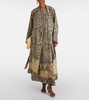 Landry printed silk coat