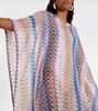 Metallic knit beach cover-up