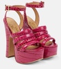 Britney platform leather sandals